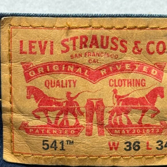 Levi's Flex 541 Men's Athletic Taper Stretch Blue Denim Jeans Size 36x34 NWT - Picture 8 of 12